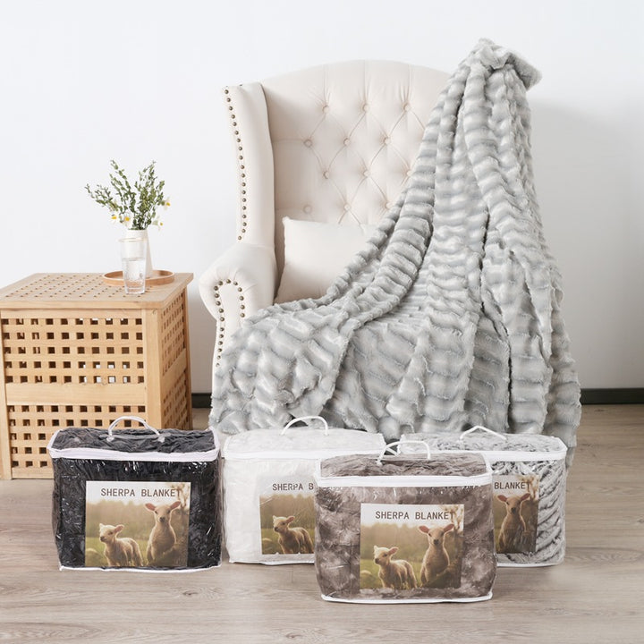 Women's luxurious cuddly blanket made of soft microfiber fabric Stornfield