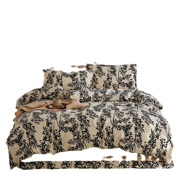 Vintage Cotton Bed Linen Set, Brushed, American Style