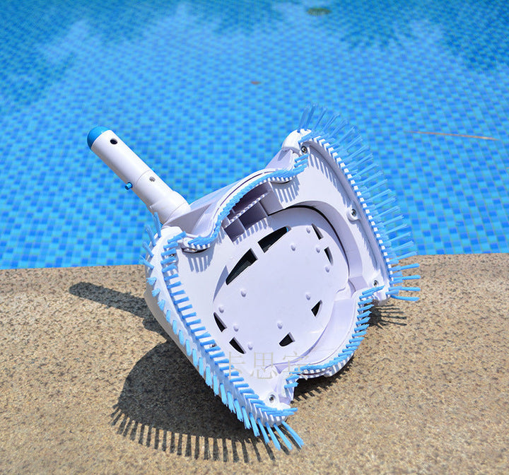 Automatic suction pool cleaner with rotating brush heads and clear debris chamber Stornfield