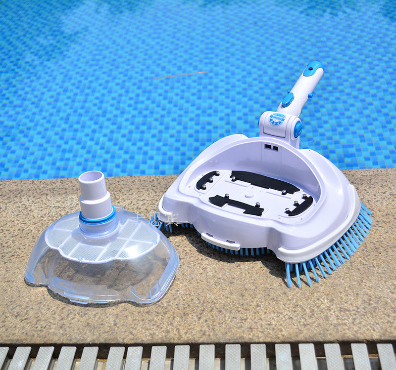 Automatic suction pool cleaner with rotating brush heads and clear debris chamber Stornfield