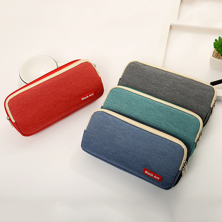 Premium Denim Zippered Pencil Case