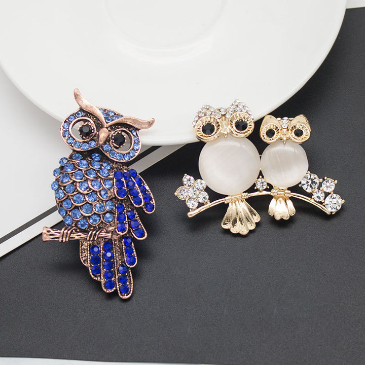 Elegant Owl-Themed Brooch Stornfield