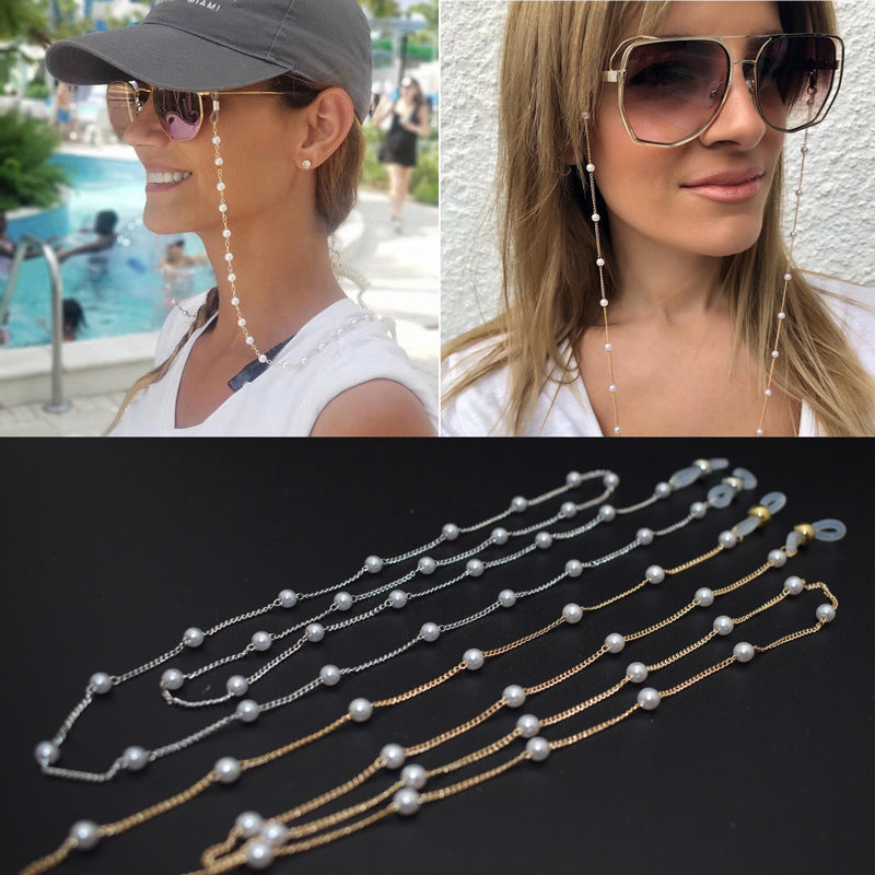 Elegant Multi-Strand Pearl Eyewear Chain Stornfield