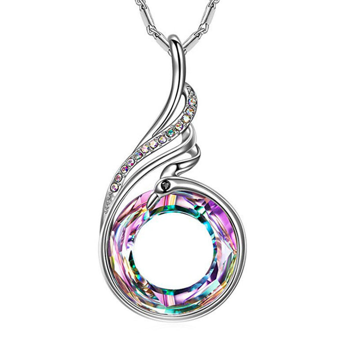 Luxurious Crystal-Embellished Pendant Necklace Stornfield