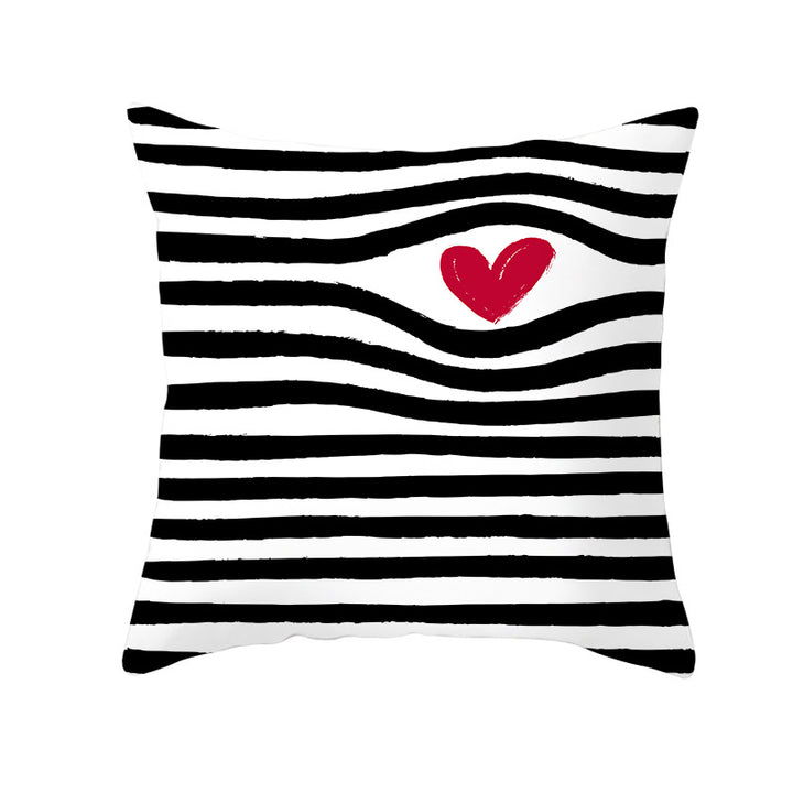 Multilingual Love Typography Decorative Square Pillow Cover with Hidden Zipper