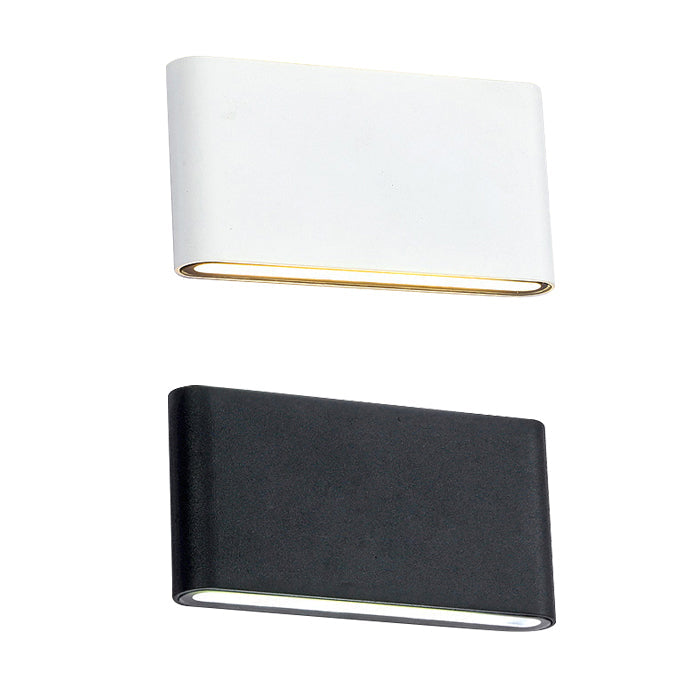 Black/White Rectangular Wall Washer Light Modern Stylish Warm/White Light LED Aluminum Wall Sconce for Hallway, 4.5"/7" W | Stornfield