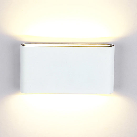 Black/White Rectangular Wall Washer Light Modern Stylish Warm/White Light LED Aluminum Wall Sconce for Hallway, 4.5"/7" W | Stornfield