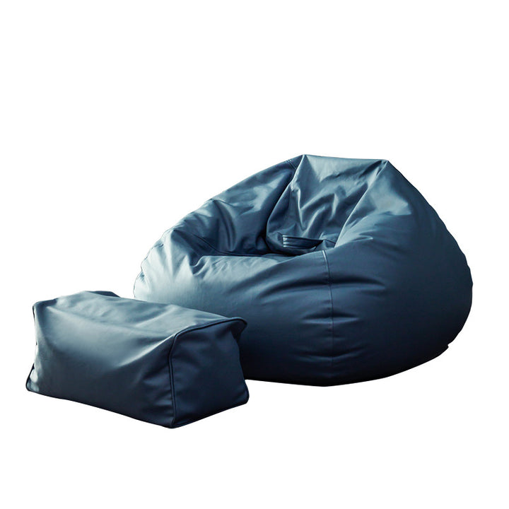 Large bean bag made of easy-care artificial leather with ergonomic back support