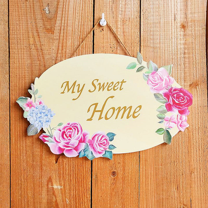 Flower Wall Hanging Sign