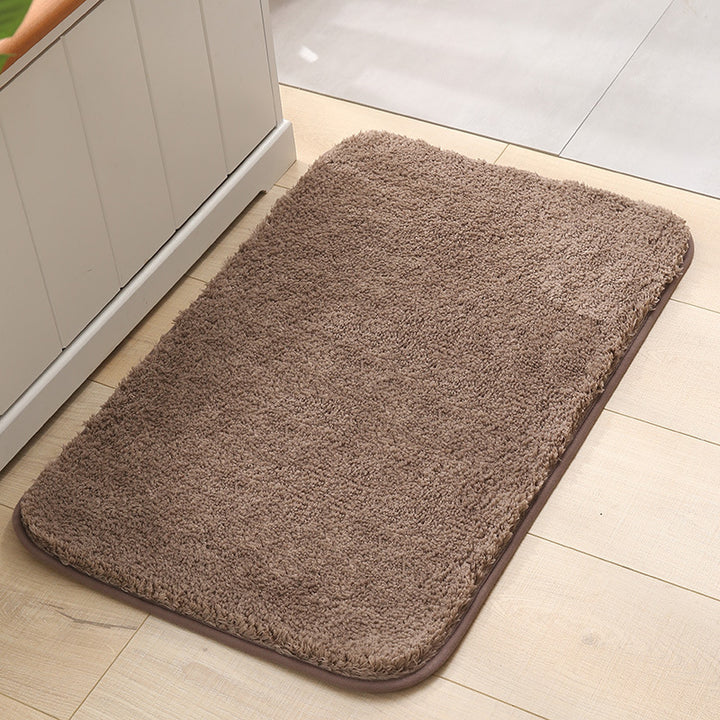 Absorbent Plush Bath Rug for Bathroom