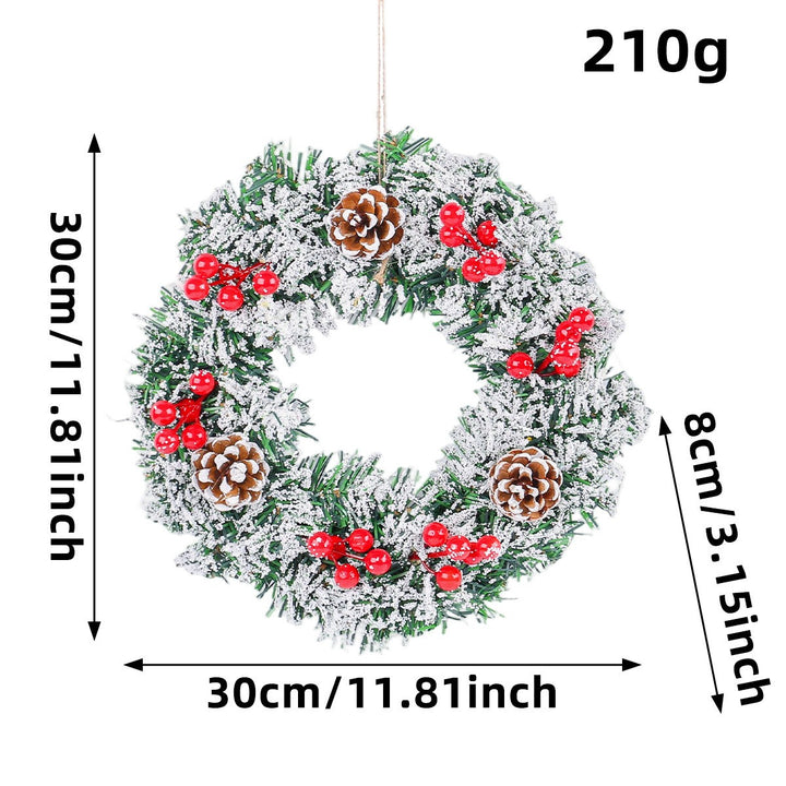 Decorative Christmas wreath made of wood