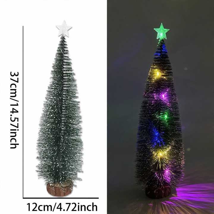 Miniature Christmas tree with LED star
