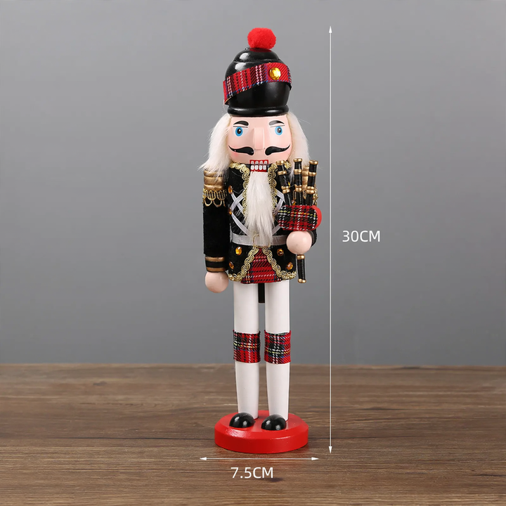 Nutcracker figure made of pine wood, European style