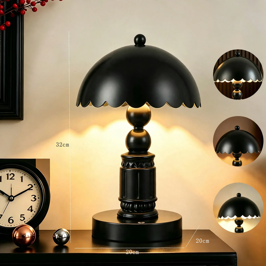 French Rococo table lamp with column design