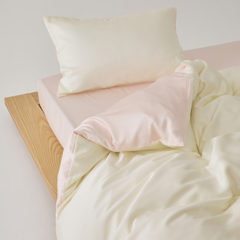 Bedding set, 4-piece, Lyocell, Solid color