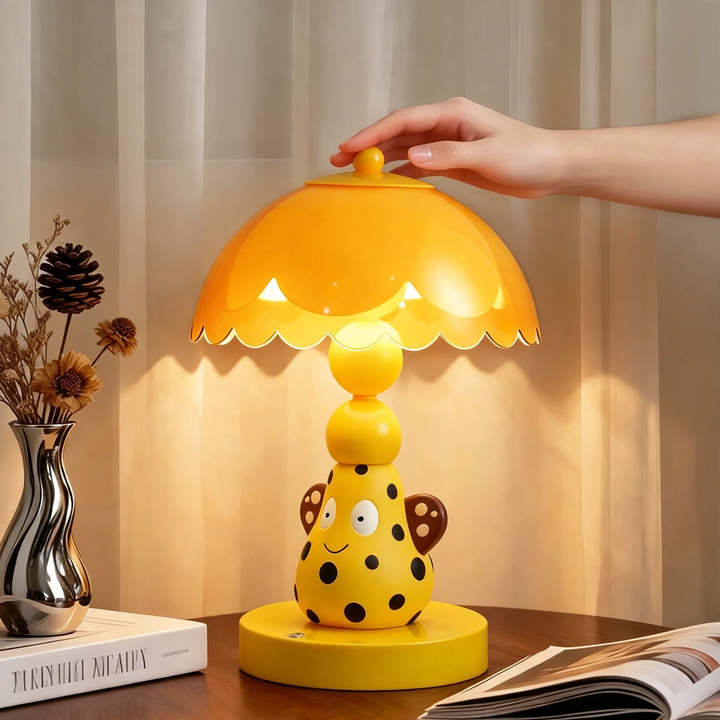 Pear Table Lamp with Spot Design
