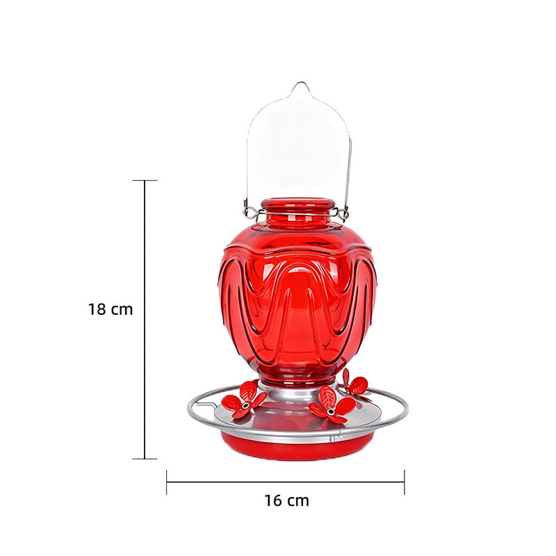 Hanging Glass Feeders for Hummingbirds and Birds