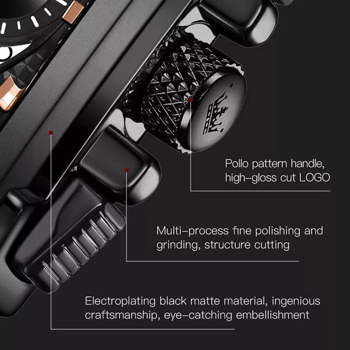 Olevs® Luminous Luxury Square Business Automatic Mechanical Watch | Stornfield