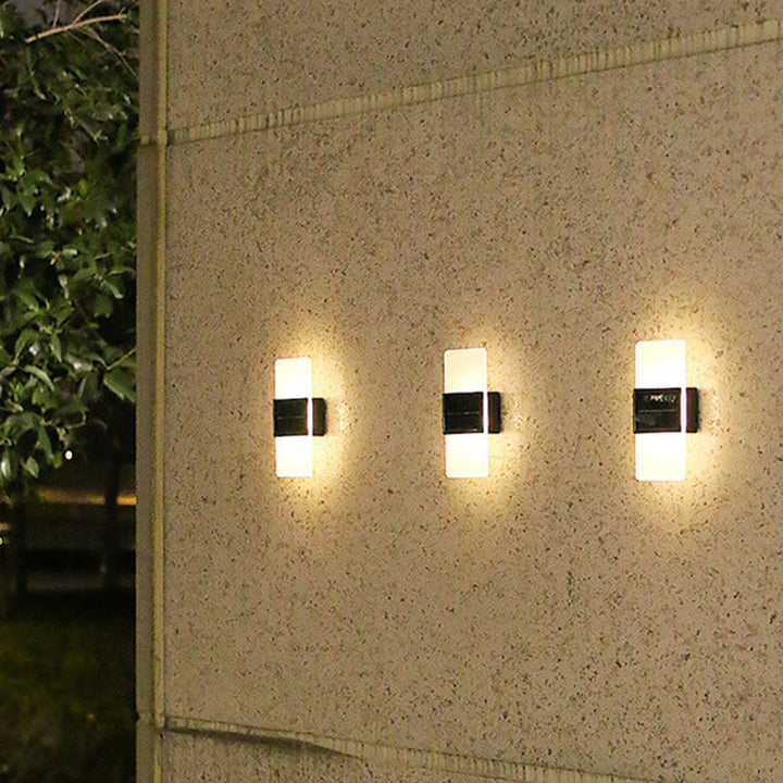 Stornfield | LumaZen Lampe Murale LED Solaire | Résistante aux Intempéries | Éclairage Extérieur Alimenté par Solaire | Décor de Jardin & Patio