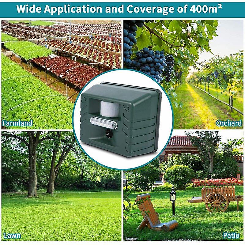 Stornfield | Outdoor Ultrasonic Bird Repeller | Effective, Humane Woodpecker Deterrent for Gardens, Patios & Farms