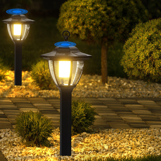 Traditional Farmhouse Waterproof Solar Lanterns Plastic Ground Plug LED Landscape Light For Garden | Stornfield