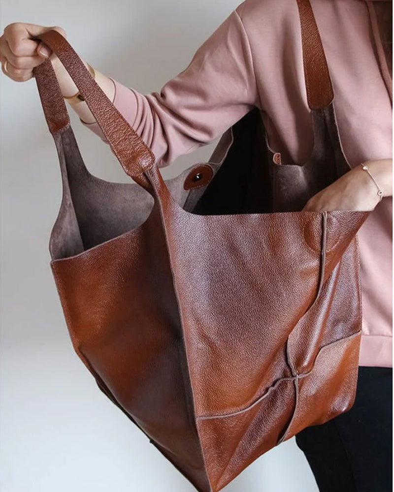 Stornfield | Sac en cuir chic et durable avec grande capacité - Élégant, sac à main pour femmes polyvalent