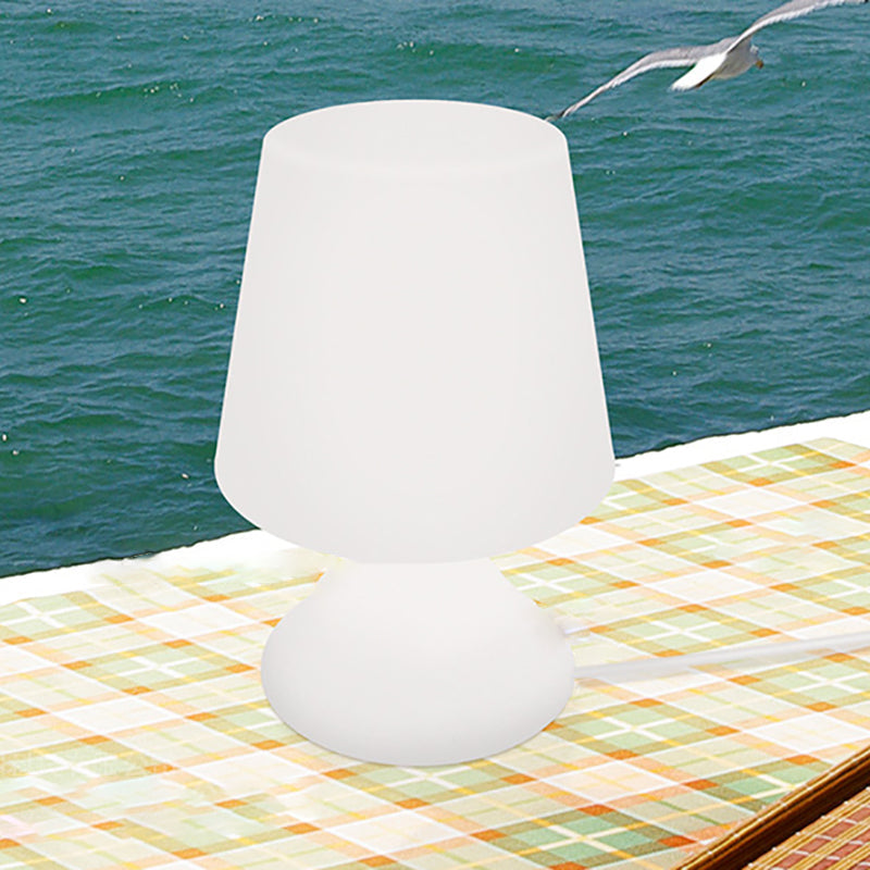 Modern Minimalist PE Cup Shape USB LED Table Lamp Night Light For Outdoor Patio | Stornfield