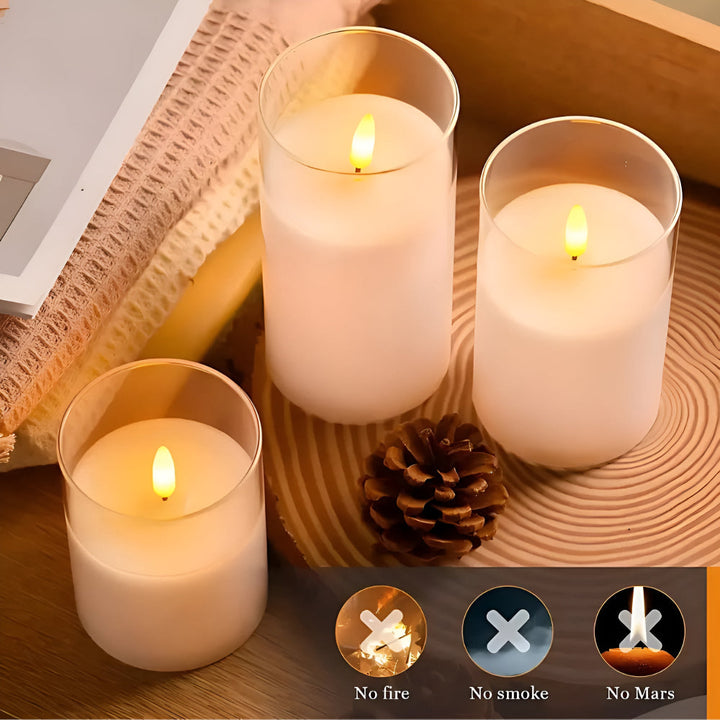 3D Flicker Flameless Candle Set | Stornfield
