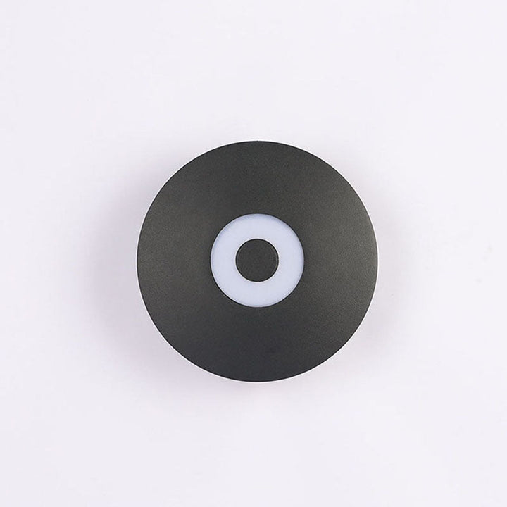Contemporary Scandinavian Aluminum Round Shade LED Wall Sconce Lamp For Outdoor Patio | Stornfield