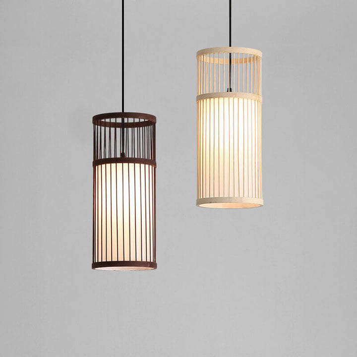 Stornfield | Zen Bambora Pendant Light | Hand-Woven Bamboo Lantern | Japanese Design | Natural Elegance