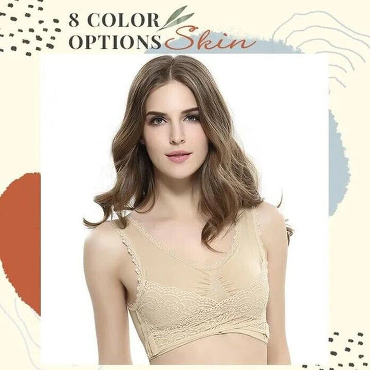 Stornfield | Front Cross-Side Buckle Lace Bra