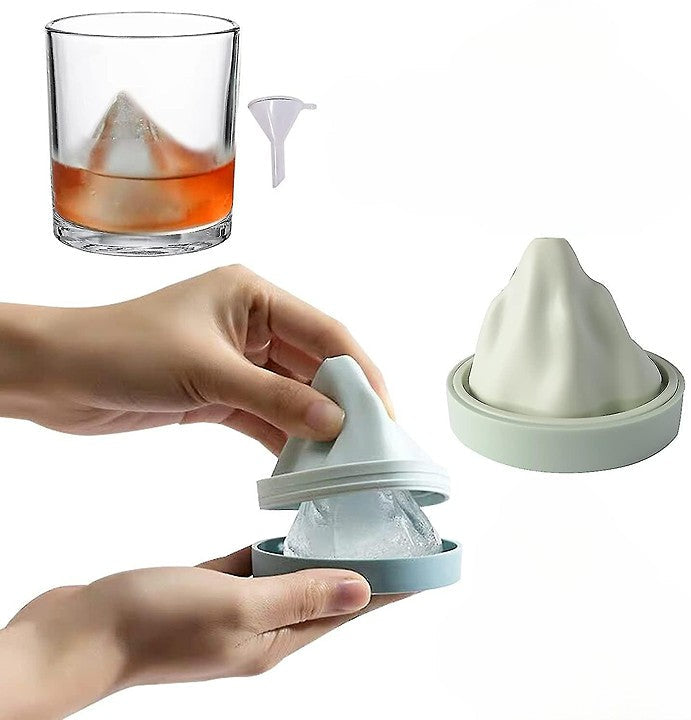Reusable Silicone Snow Mountain Iceberg Ice Cube Mold with Lid | Stornfield