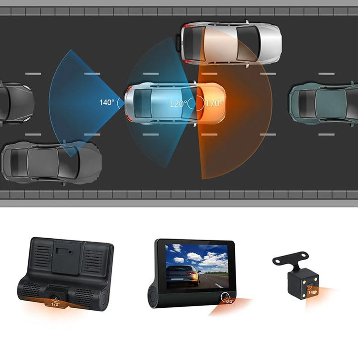 Dashcam with 3 HD Lenses | Stornfield