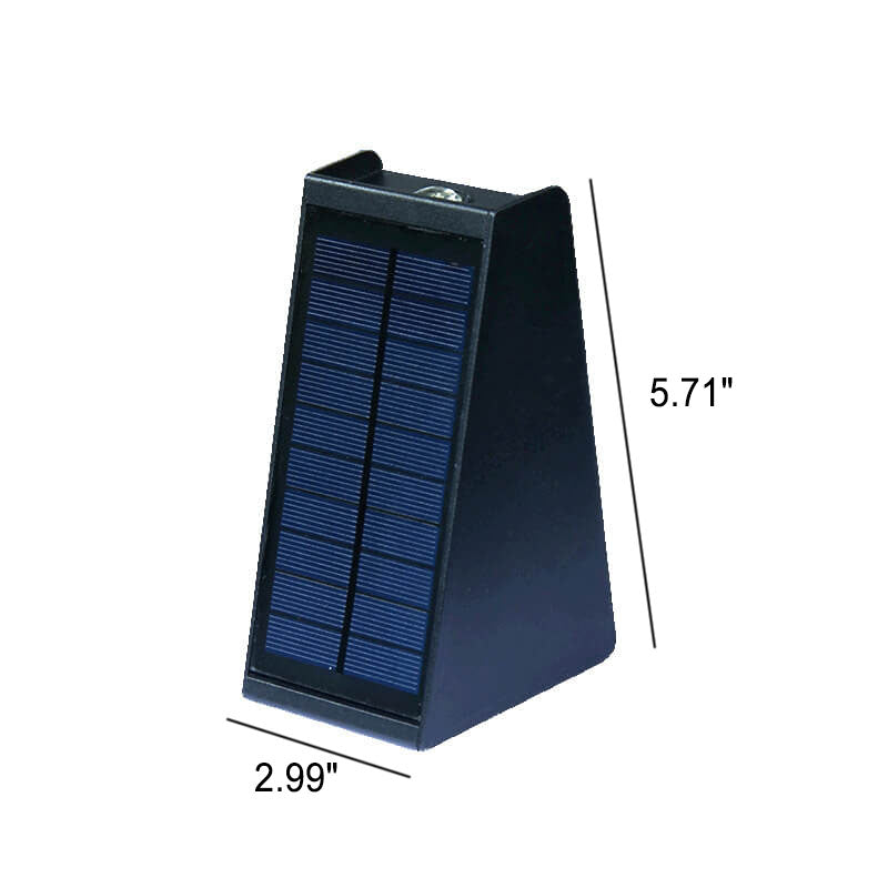 Solar Simple Trapezoid Outdoor Waterproof LED Wall Sconce Lamp | Stornfield