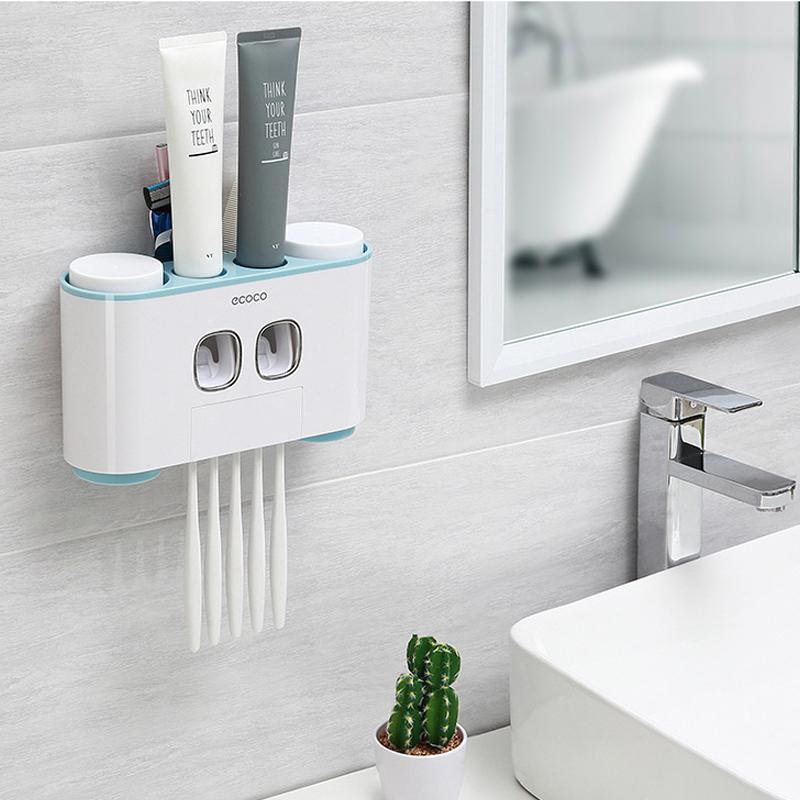Automatic toothbrush holder and toothpaste dispenser set | Stornfield
