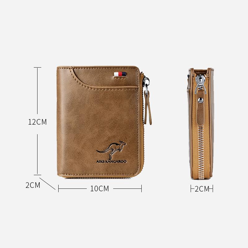 Stornfield | Men Wallet Zipper Genuine Leather Purse ( RFID PROTECTED )