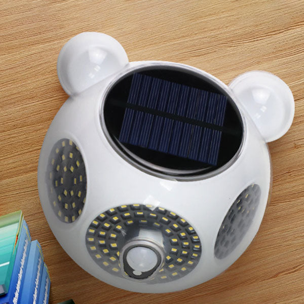 Solar Body Sensor Round Shape LED Patio Outdoor Wall Sconce Lamp | Stornfield