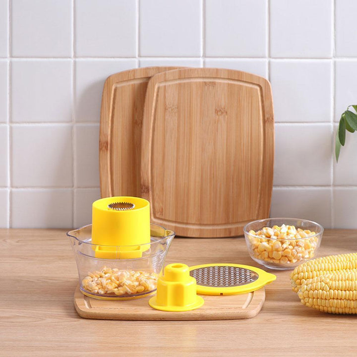 Cob Corn Stripper With Built-In Measuring Cup And Grater | Stornfield