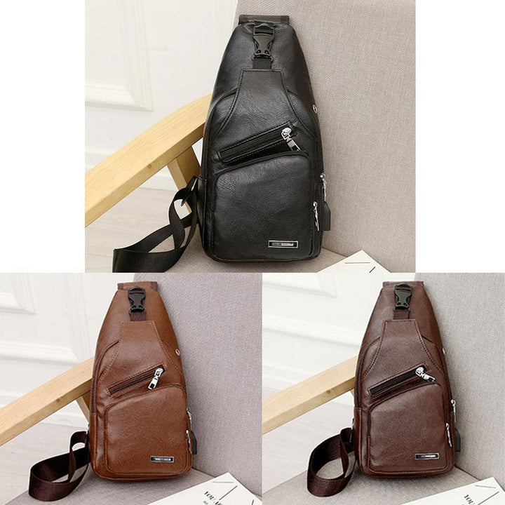 Shoulder bag crossbody bag for men with USB charging port | Stornfield