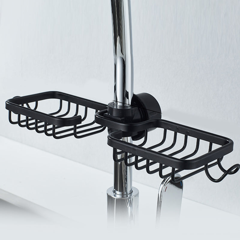 Shower holder for Shampoo & Soap – Stainless Steel – Silver or Black – No Drilling | Stornfield