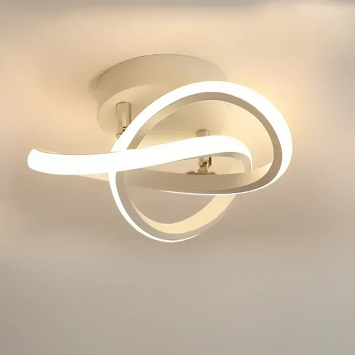 Modern LED Ceiling Lamp with Double Ring Design - Twilight Rings | Stornfield