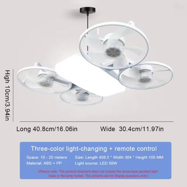 Modern Four Blade Ceiling Fan Light | Stornfield