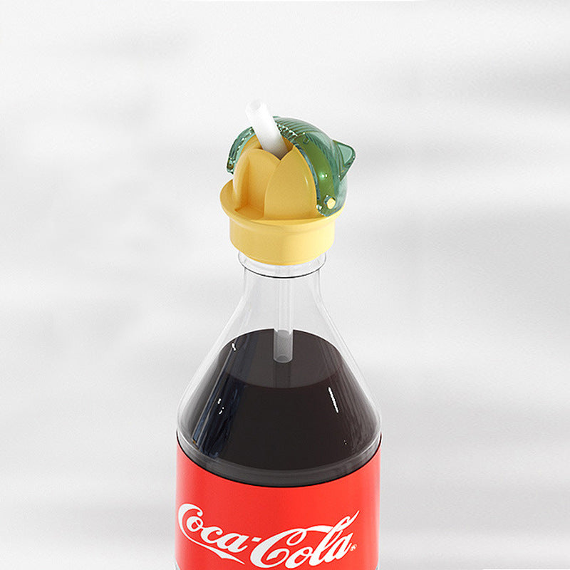 Reusable drinking bottle for children with straw lid | Stornfield