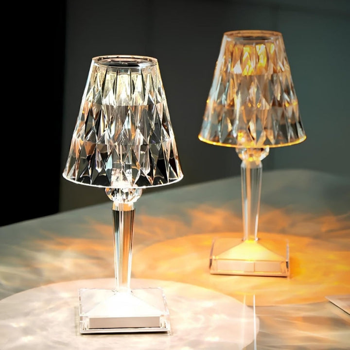 Crystal Table Lamp with Touch Control - LumeCrystal | Stornfield