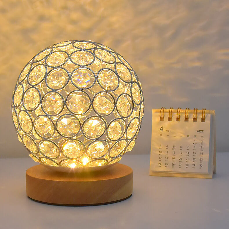 Stornfield | Modern Minimalist USB Rechargeable Round LED Table Lamp