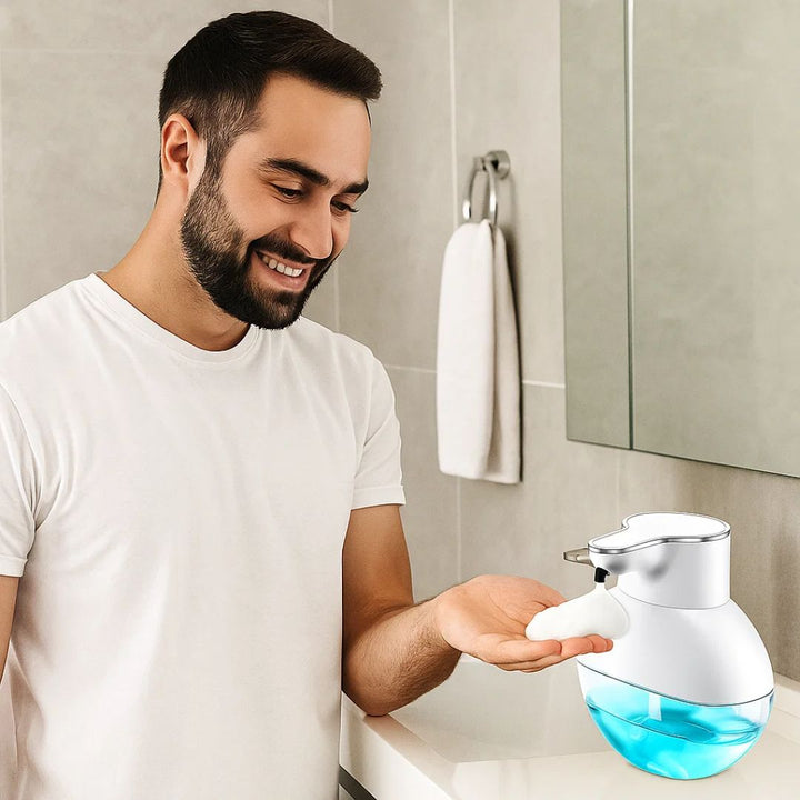 PureFoam | Non-Contact Foaming Soap Dispenser – Infrared Sensor – IPX5 Waterproof – USB Rechargeable Hygiene Stornfield