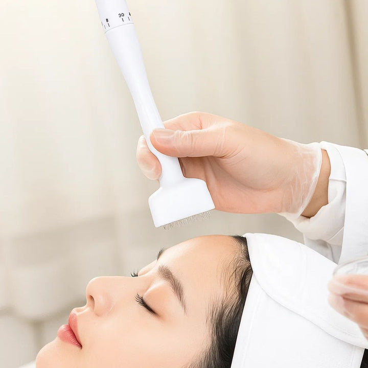 RevitaGlow | Microneedling Derma Stamp – Adjustable Depth – 140 Needles – Skin & Hair Rejuvenation Stornfield