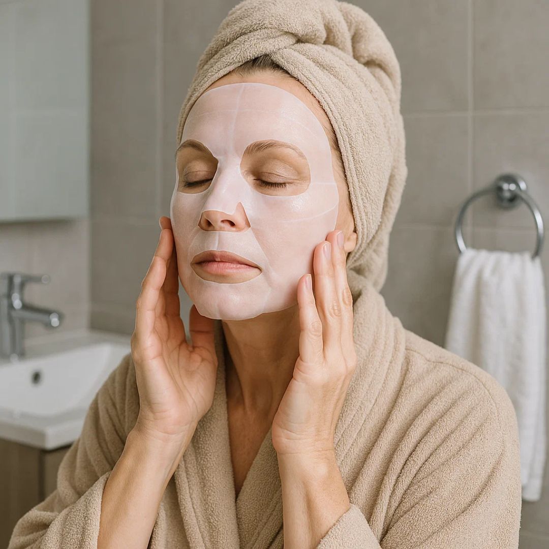 Dermaglow | Collagen Fabric Mask – Overnight Hydration – Hydrogel – Mature & Dry Skin Stornfield