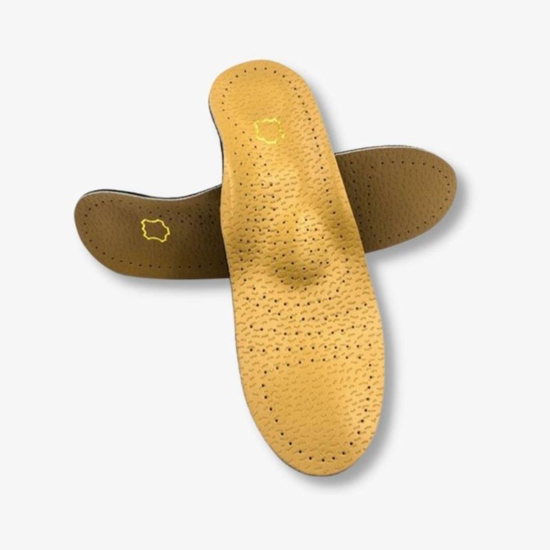 LeatherGuard Orthopedic Leather Shoe Insole | Shock Absorption - Arch Support - Comfortable Insole - Foot Pain Relief - Moisture Wicking Stornfield