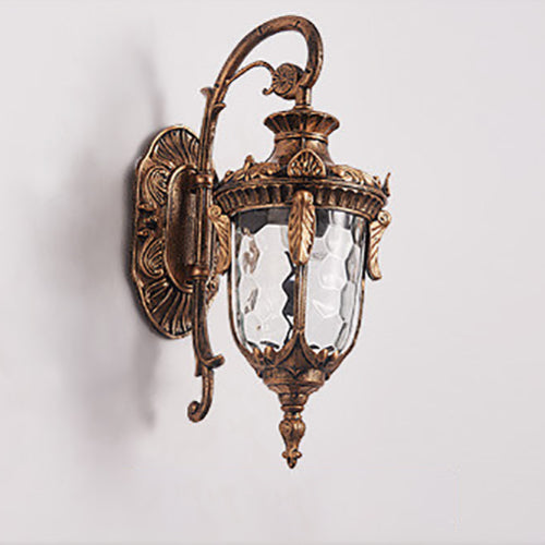 European Deluxe Lantern Outdoor Waterproof 1-Light Wall Sconce Lamp | Stornfield